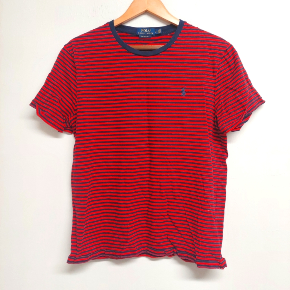 Polo Ralph Lauren Red and Black Striped Shirt